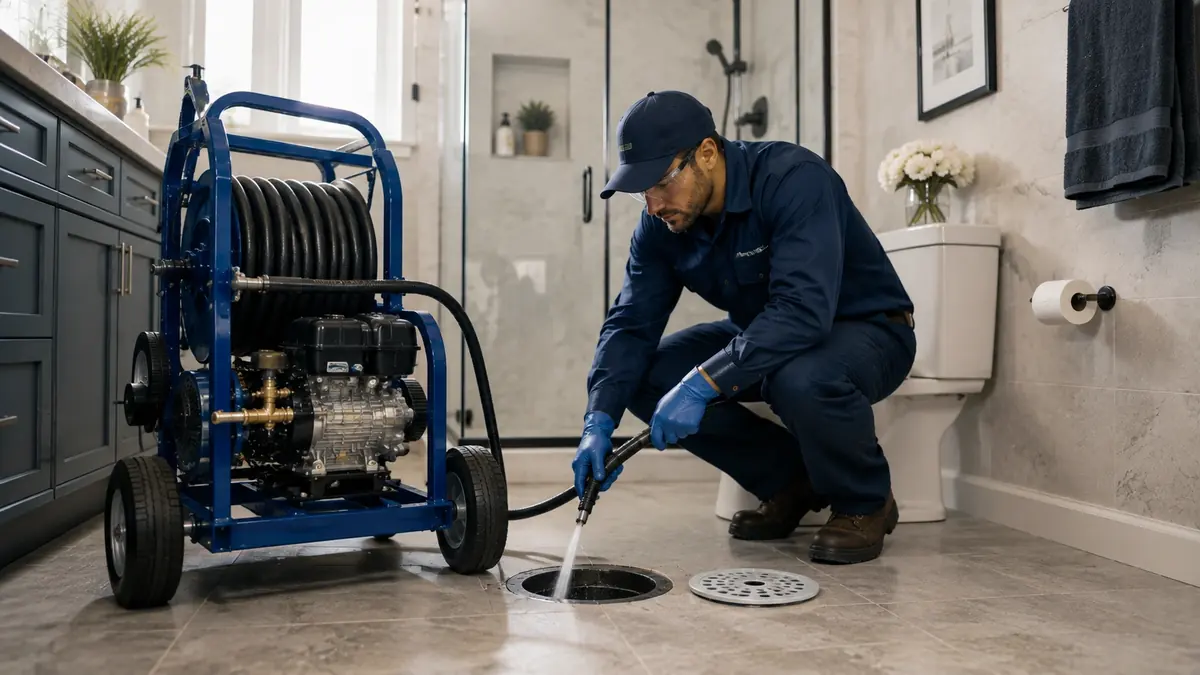 Bathroom Drain Hydro Jetting in Avenal