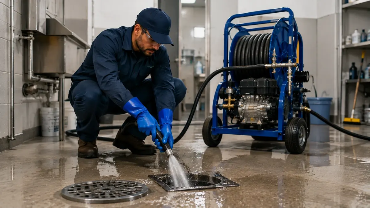 Floor Drain Hydro Jet Cleaning in Avenal