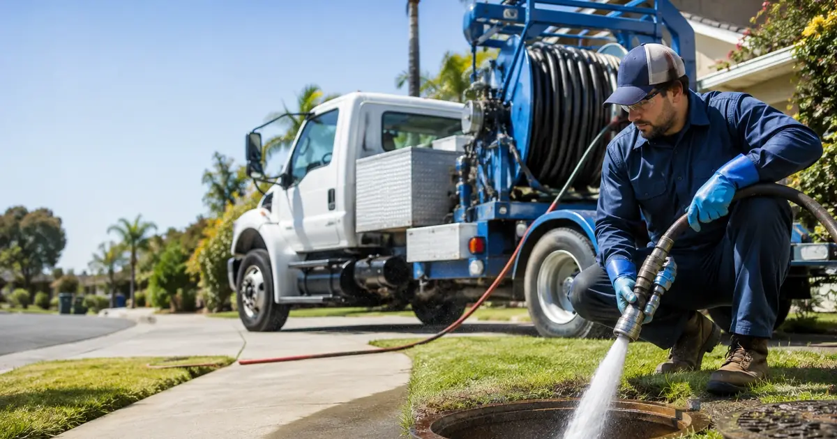 Hydro jet sewer cleaning Avenal