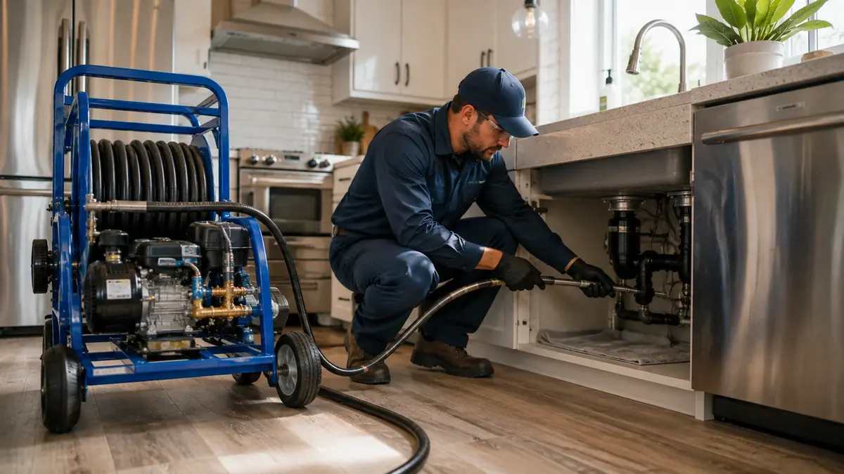 Kitchen Drain Hydro Jetting in Avenal
