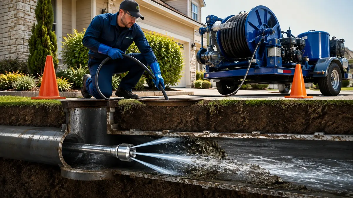 Main Sewer Line Hydro Jet Cleaning in Avenal