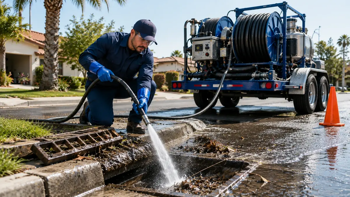 Storm Drain Hydro Jet Cleaning in Avenal